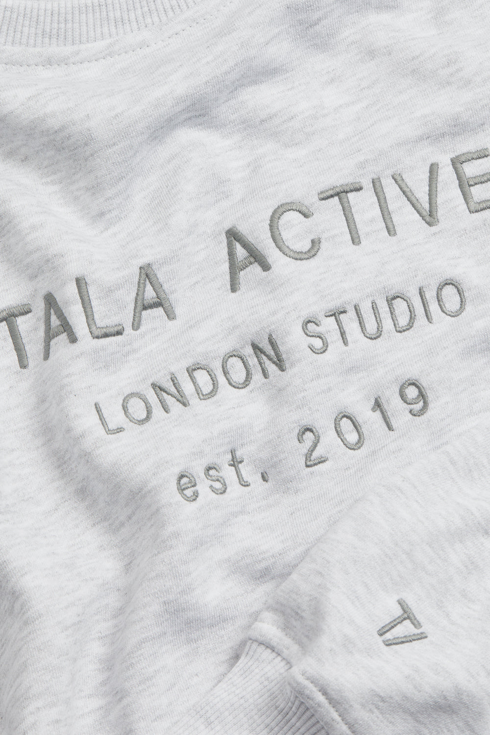 TALA STUDIO OVERSIZED FIT GIRLFRIEND SWEATSHIRT- GREY MARL