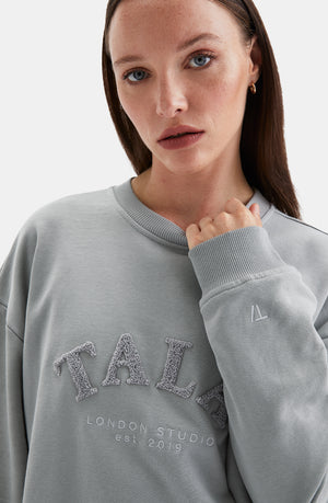 TALA STUDIO OVERSIZED LONGLINE SWEATSHIRT- SOFT SAGE