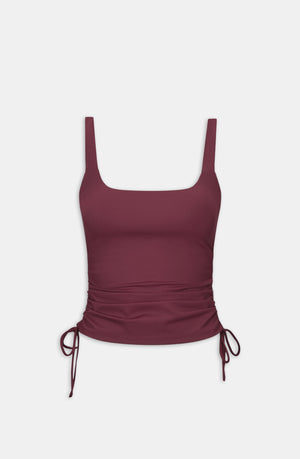 DAYFLEX BUILT-IN SUPPORT ADJUSTABLE TIE SIDE VEST - BURGUNDY