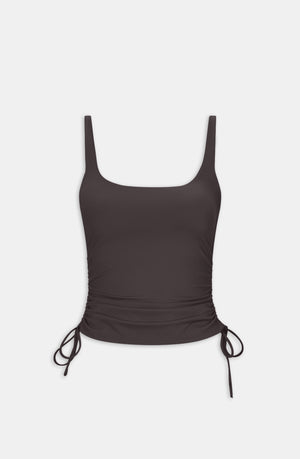 DAYFLEX BUILT-IN SUPPORT ADJUSTABLE TIE SIDE VEST - COOL ESPRESSO