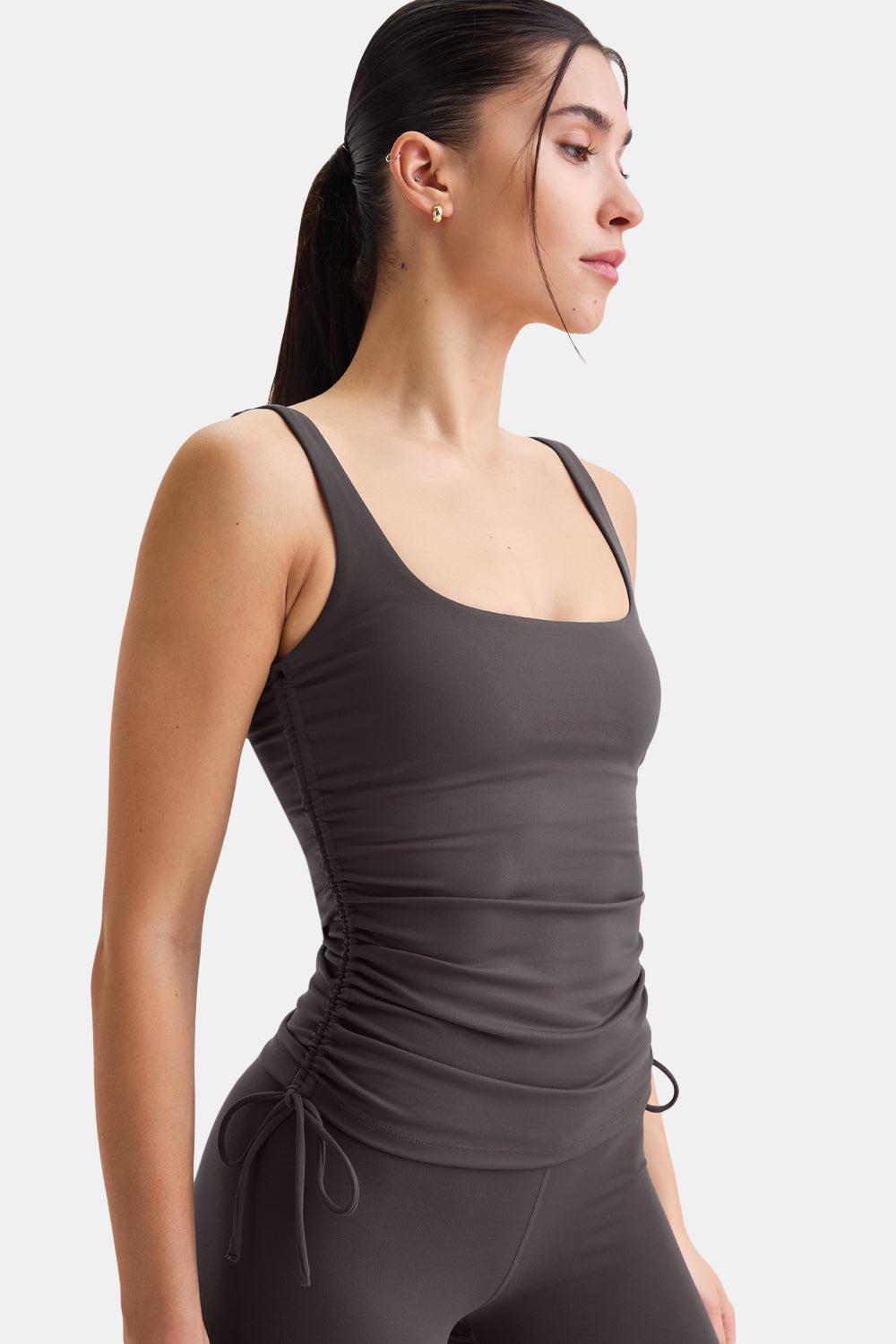 DAYFLEX BUILT-IN SUPPORT ADJUSTABLE TIE SIDE VEST - COOL ESPRESSO