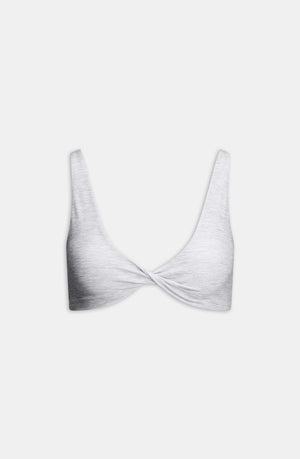 DAYFLEX TWIST FRONT SPORTS BRA - GREY MARL