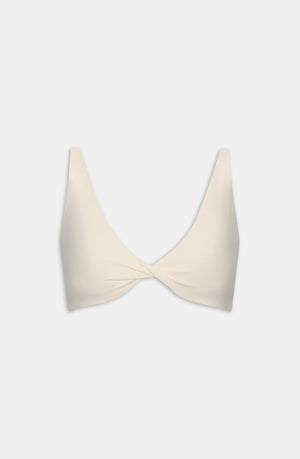 DAYFLEX TWIST FRONT SPORTS BRA - BUTTERMILK