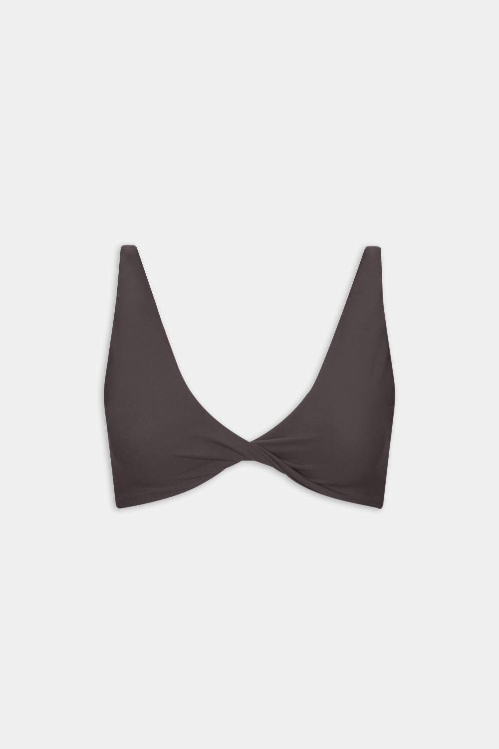 DAYFLEX TWIST FRONT SPORTS BRA - COOL ESPRESSO