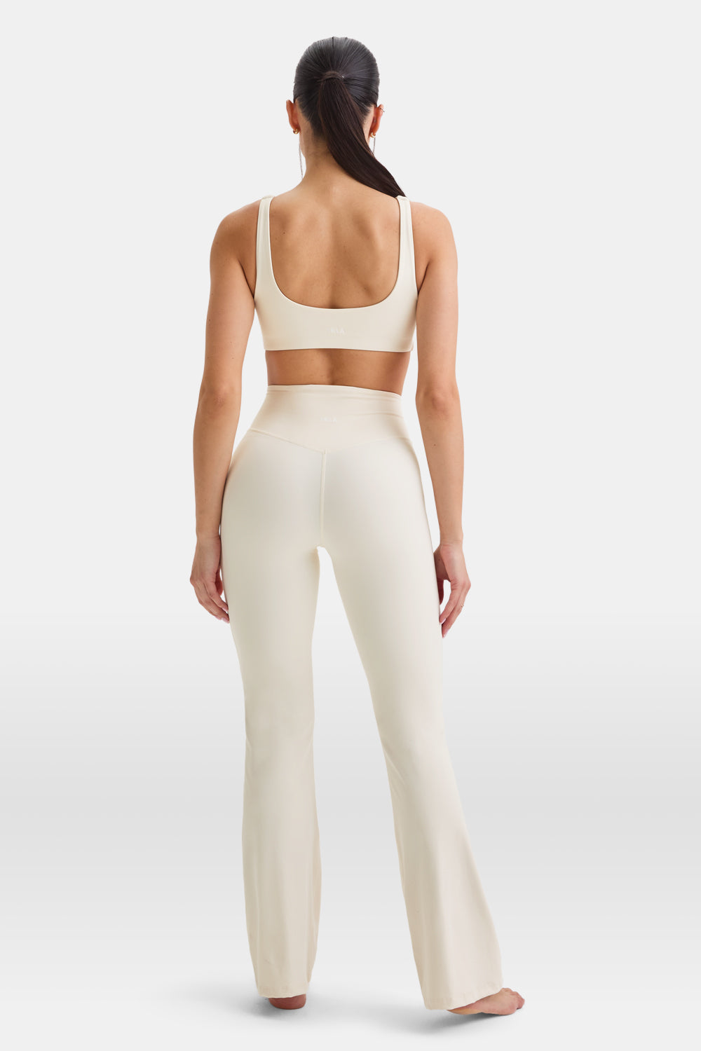 DAYFLEX WRAP HIGH WAISTED FLARED YOGA PANT - BUTTERMILK