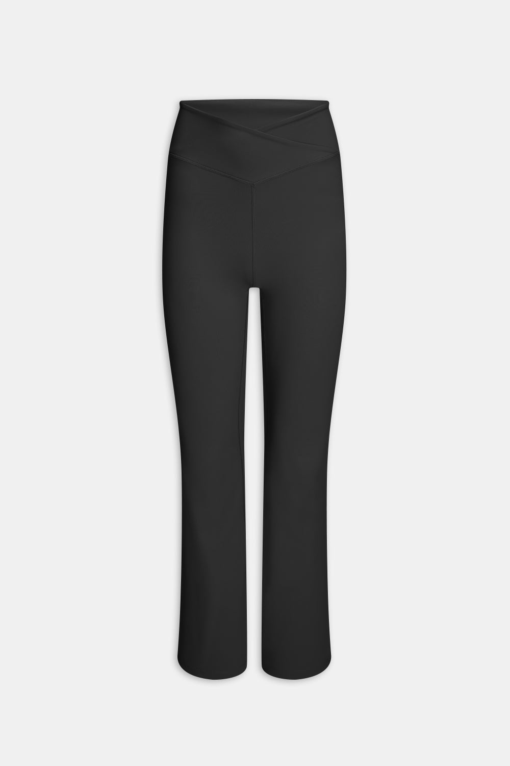 DAYFLEX WRAP HIGH WAISTED FLARED YOGA PANT - SHADOW BLACK