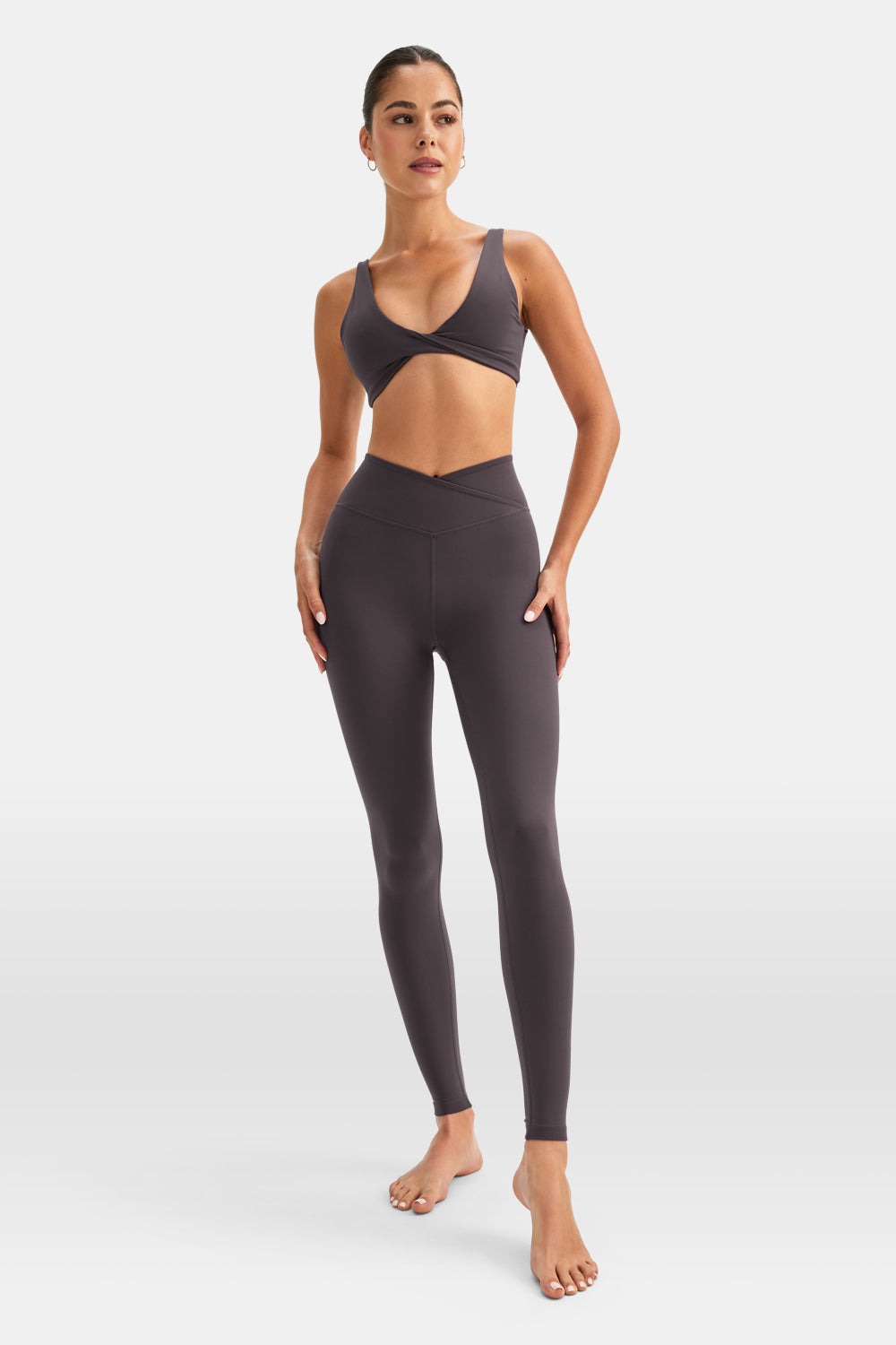 DAYFLEX WRAP HIGH WAISTED LEGGING - COOL ESPRESSO