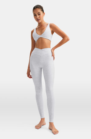 DAYFLEX WRAP HIGH WAISTED LEGGING - GREY MARL