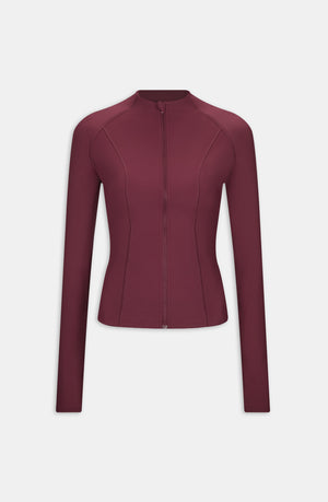 DAYFLEX ZIP THROUGH JACKET - BURGUNDY