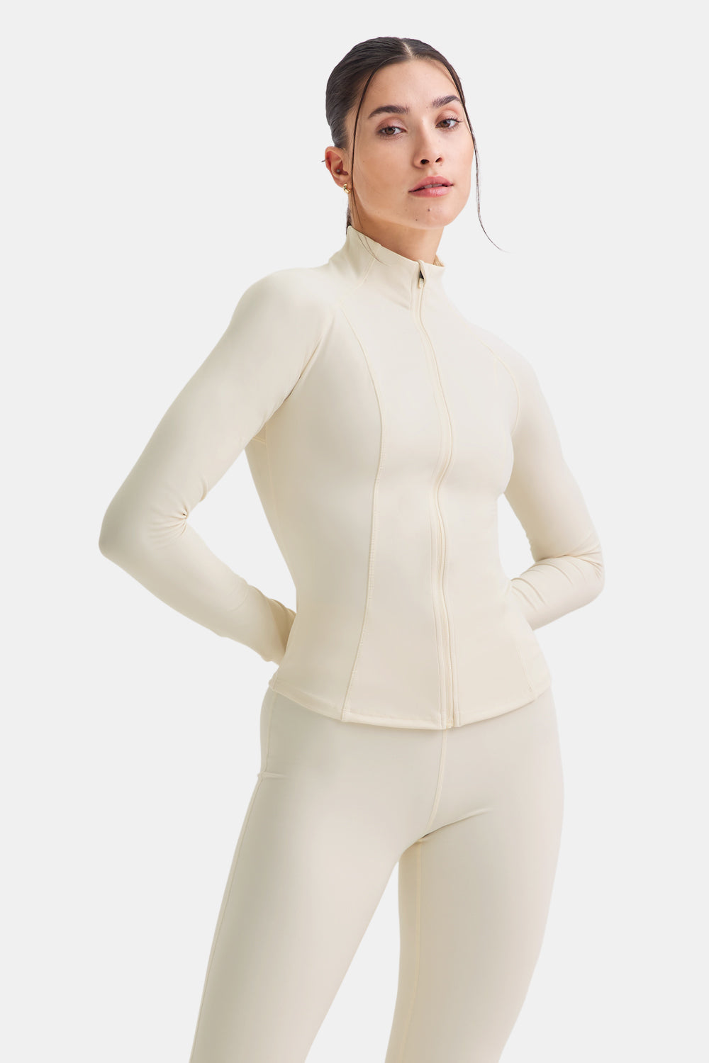 DAYFLEX ZIP THROUGH JACKET - BUTTERMILK