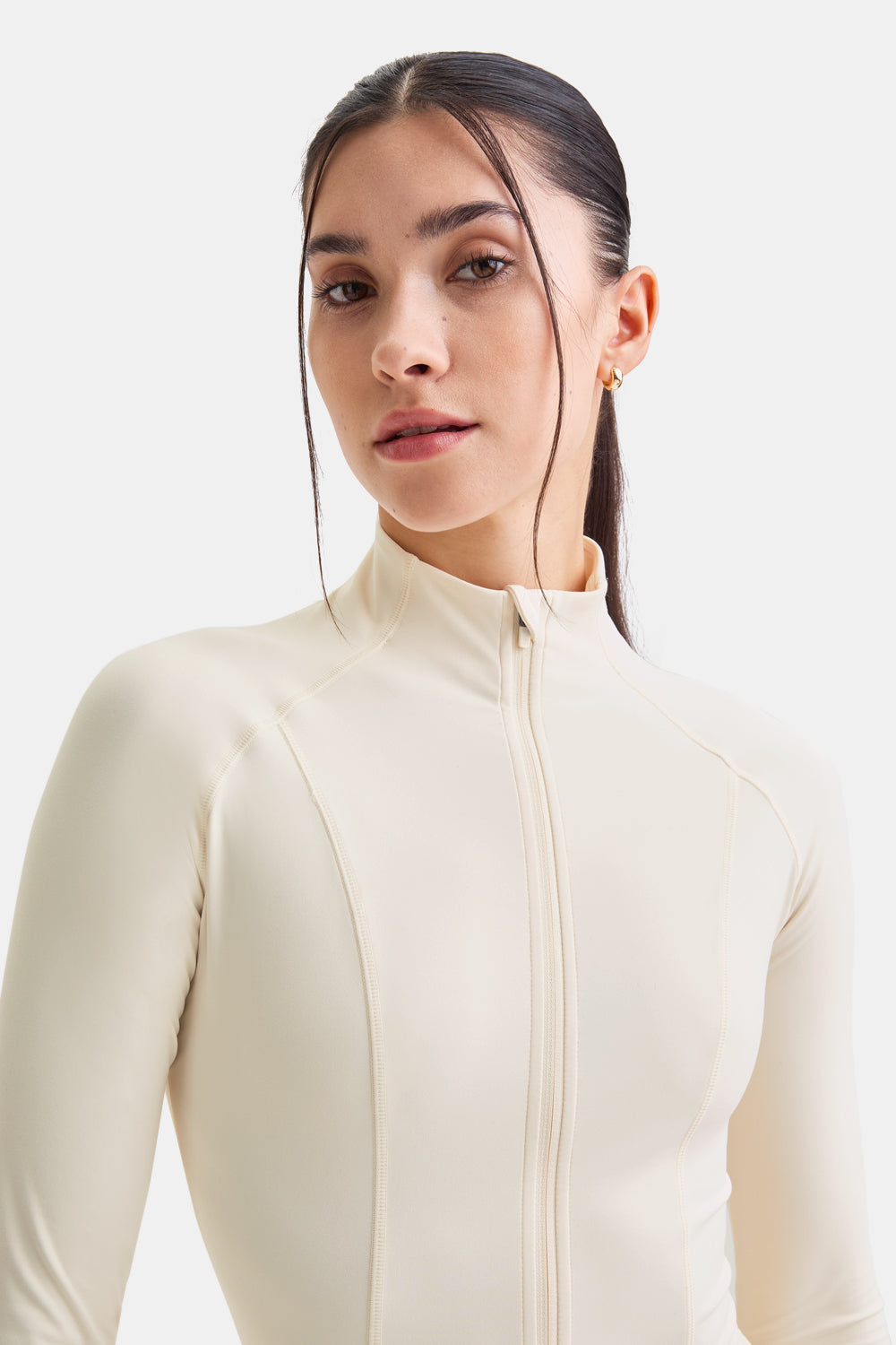 DAYFLEX ZIP THROUGH JACKET - BUTTERMILK