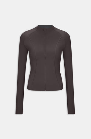 DAYFLEX ZIP THROUGH JACKET - COOL ESPRESSO