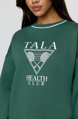 TALA Health Club Loose Hem Sweatshirt - Hunter Green