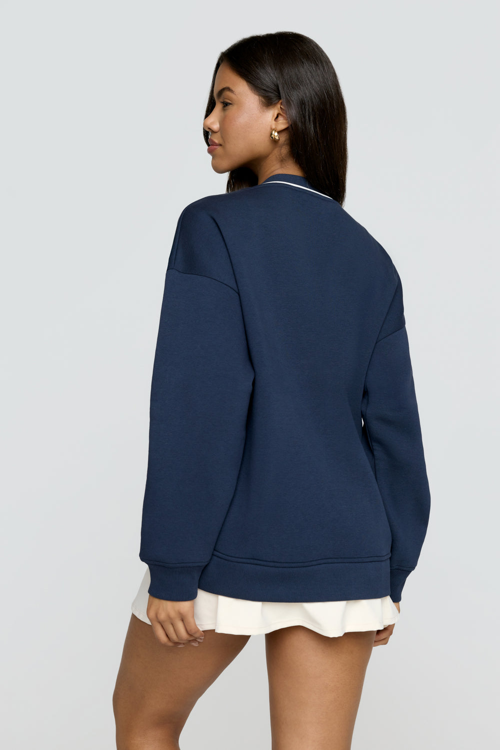 TALA Health Club Loose Hem Sweatshirt - Navy