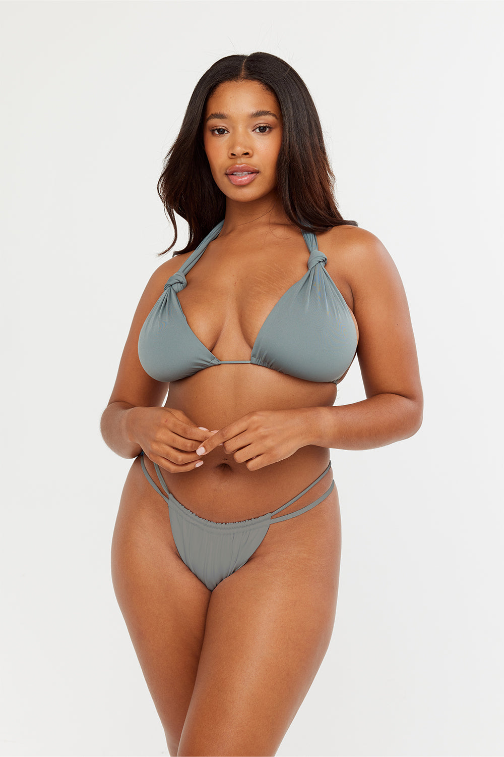 CAIRO MULTIWAY BIKINI TOP - CACTUS GREEN