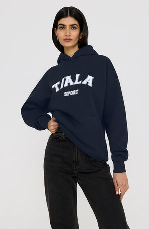 OVERSIZED CLUB HOODIE - NAVY