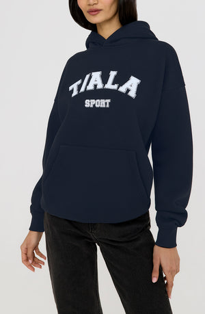 OVERSIZED CLUB HOODIE - NAVY