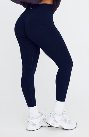 SCULPT SEAMLESS SCRUNCH LEGGING - NAVY MARL