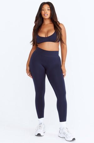 SCULPT SEAMLESS NO-SCRUNCH LEGGING - NAVY MARL