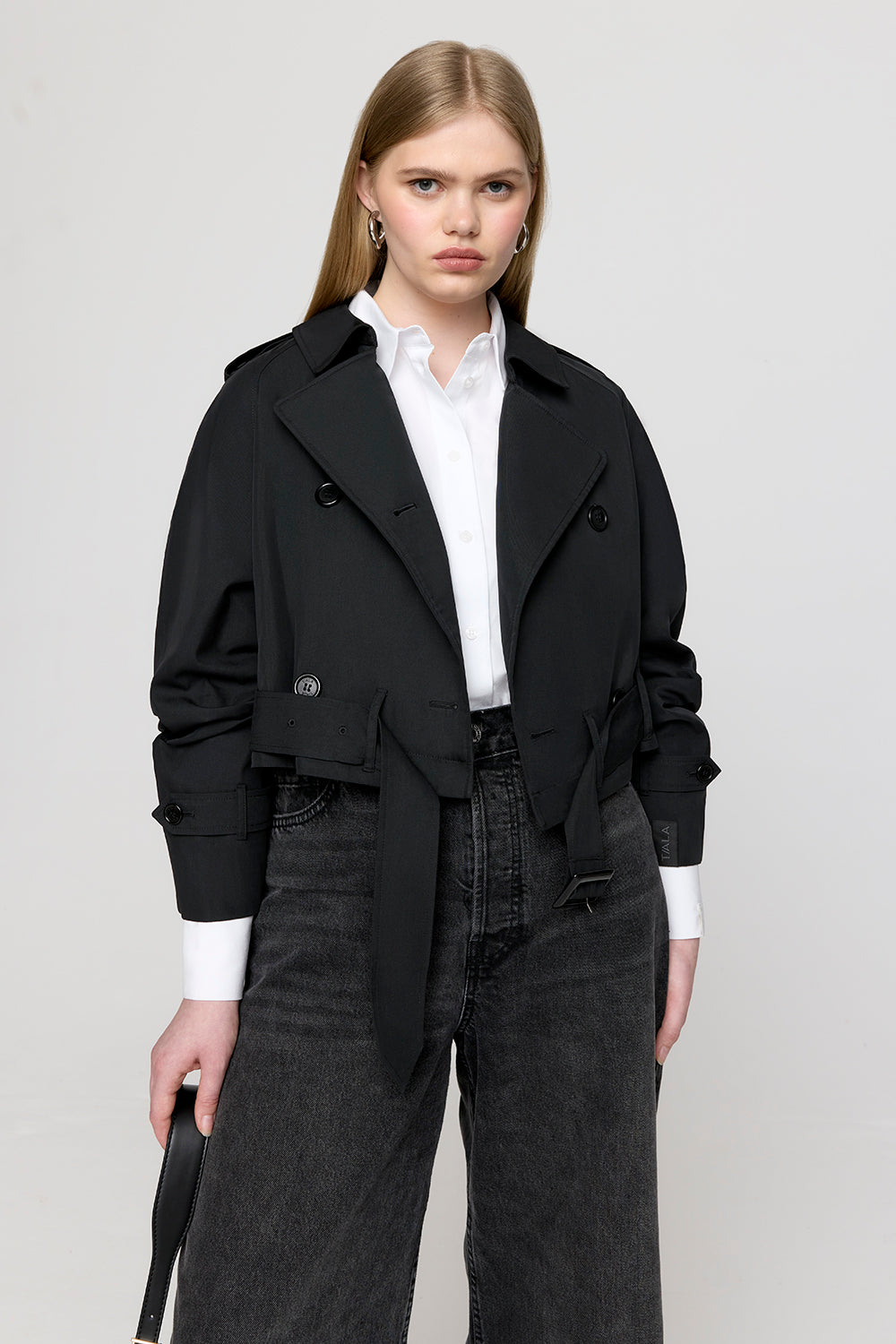 Multiway Belted Trench Coat - Black