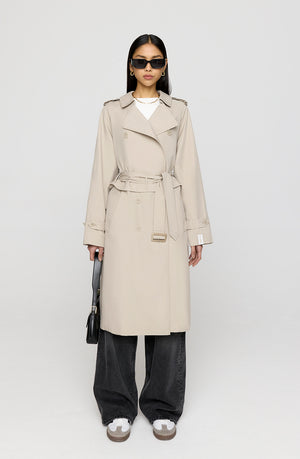 Multiway Belted Trench Coat - Truffle