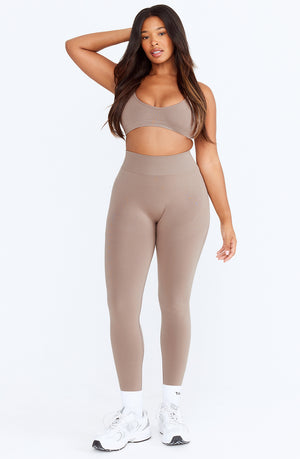 SCULPT SEAMLESS SCRUNCH LEGGING - PEBBLE MARL