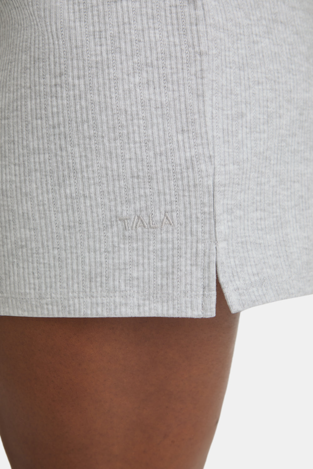 SOFT LOUNGE PYJAMA SHORTS - GREY MARL