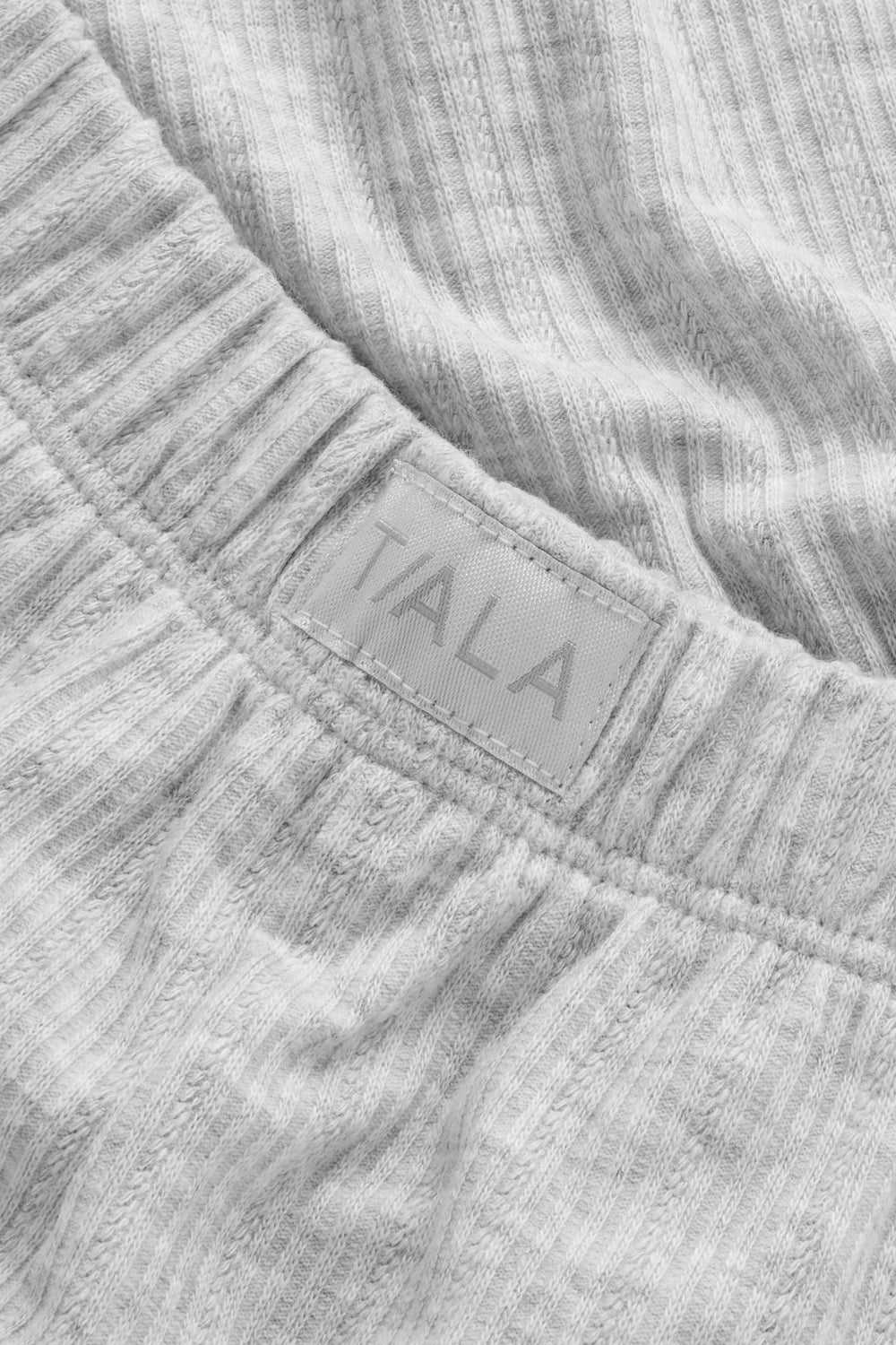 SOFT LOUNGE PYJAMA SHORTS - GREY MARL