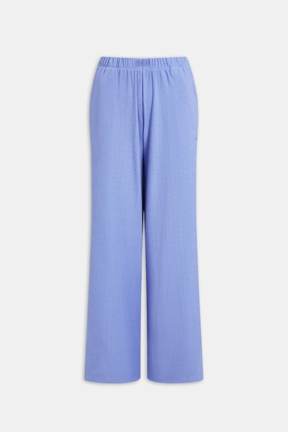 SOFT LOUNGE WIDE LEG PYJAMA BOTTOMS - CORNFLOWER BLUE