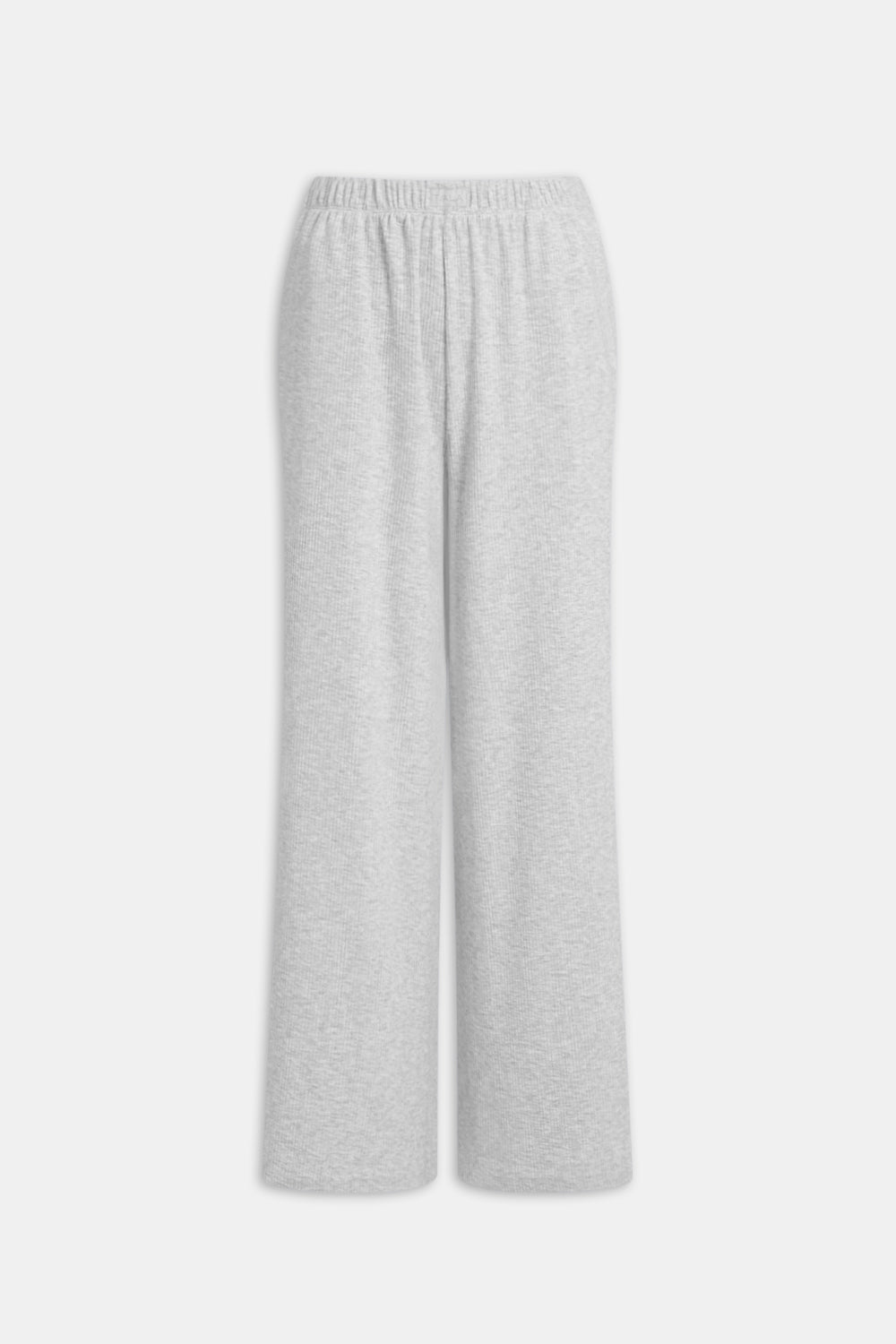 SOFT LOUNGE WIDE LEG PYJAMA BOTTOMS - GREY MARL