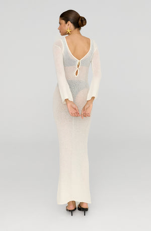 LA SIRENA MULTIWAY RESORT KNIT MAXI DRESS - COCONUT MILK