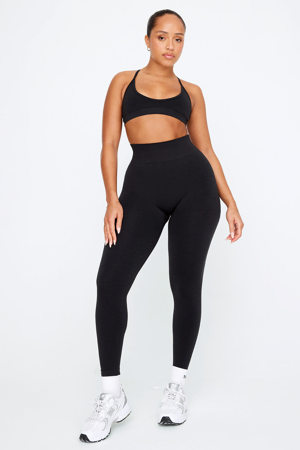 SCULPT SEAMLESS NO-SCRUNCH LEGGING - BLACK MARL