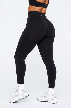 SCULPT SEAMLESS NO-SCRUNCH LEGGING - BLACK MARL