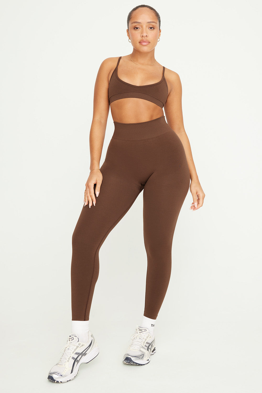 SCULPT SEAMLESS SCRUNCH LEGGING - COFFEE MARL