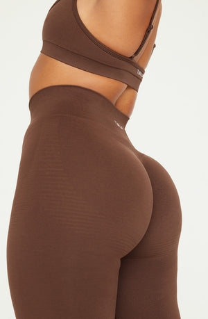 SCULPT SEAMLESS SCRUNCH LEGGING - COFFEE MARL