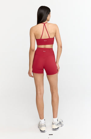 SKINLUXE HIGH WAISTED CYCLING SHORTS - RETRO RED