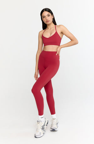 SKINLUXE HIGH WAISTED LEGGING - RETRO RED