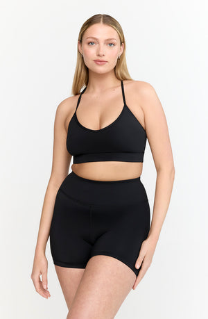 SKINLUXE MULTIWAY LIFT SPORTS BRA - SHADOW BLACK