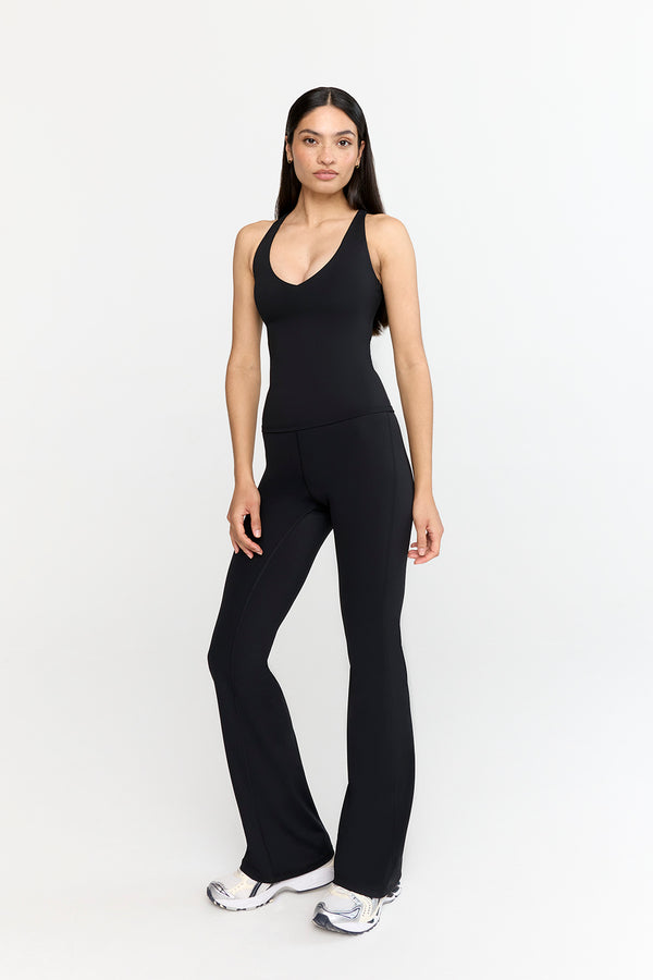 Full Length Flare Bodysuit- Black – 128