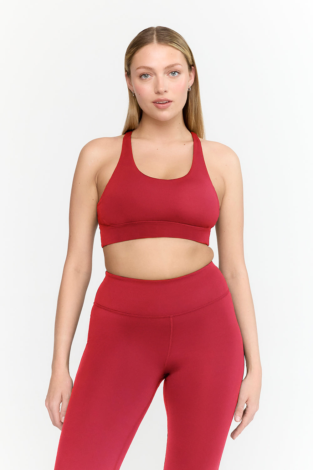 SKINLUXE TANK SPORTS BRA - RETRO RED