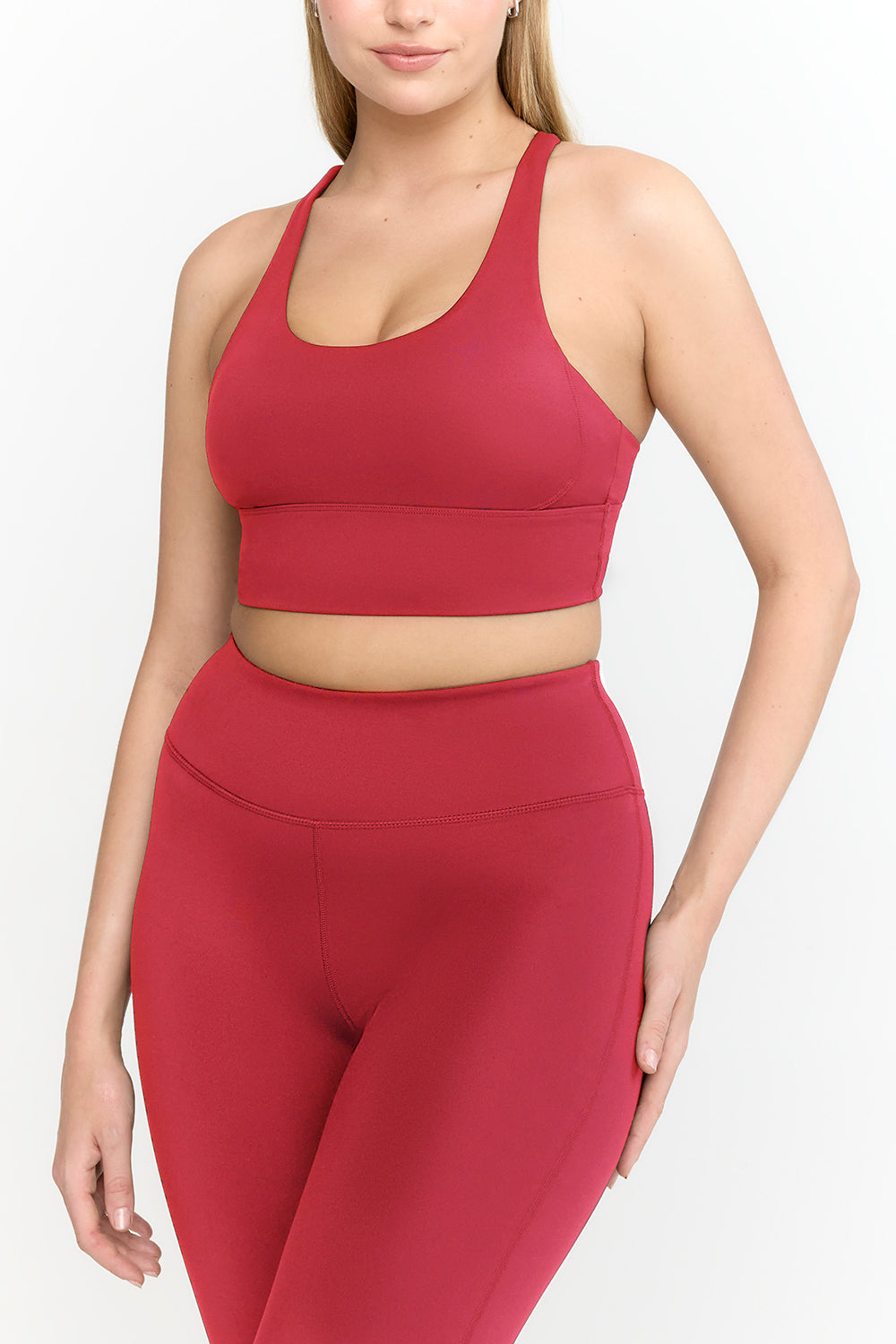 SKINLUXE TANK SPORTS BRA - RETRO RED