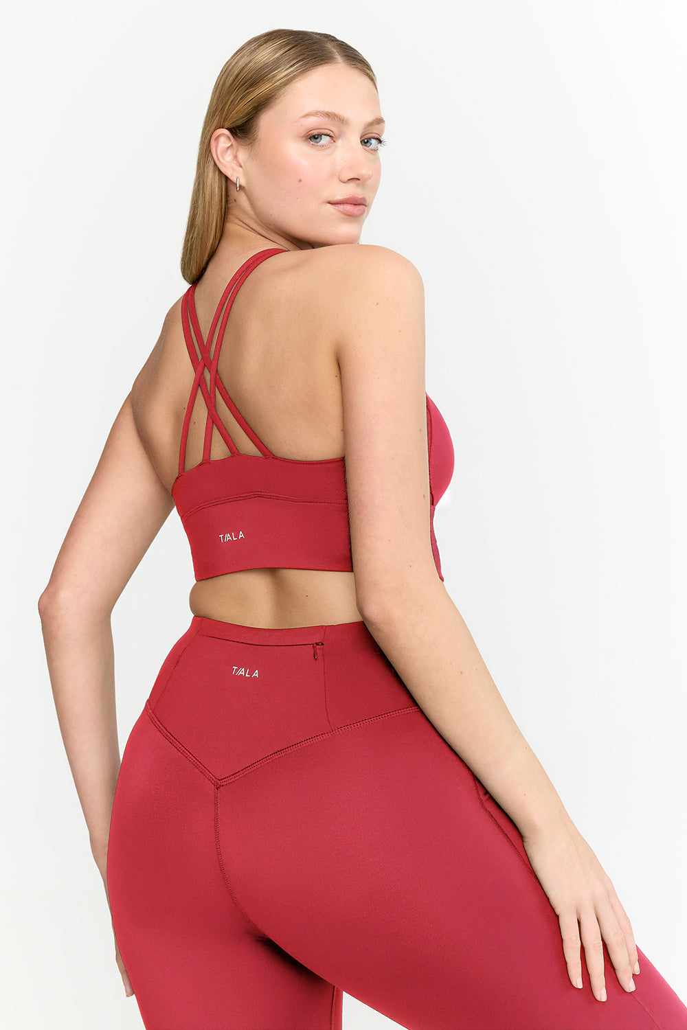 SKINLUXE TANK SPORTS BRA - RETRO RED