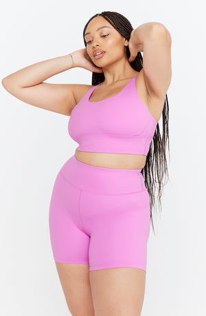 SKINLUXE TANK SPORTS BRA - BUBBLEGUM