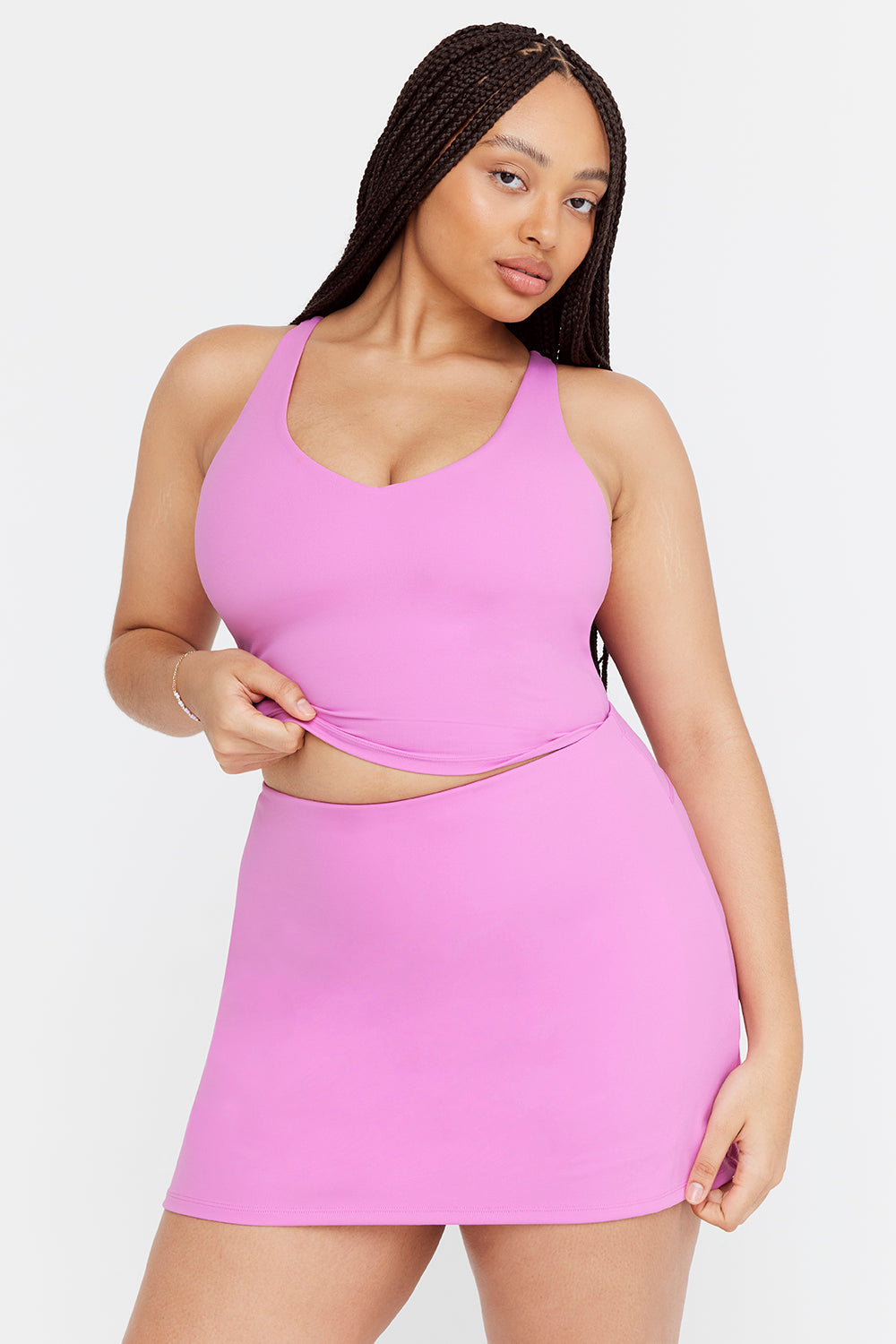 SKINLUXE SKORT - BUBBLEGUM