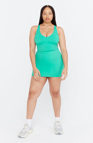 SKINLUXE SKORT - ALOE GREEN