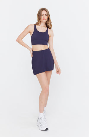 SKINLUXE TANK SPORTS BRA - NAVY