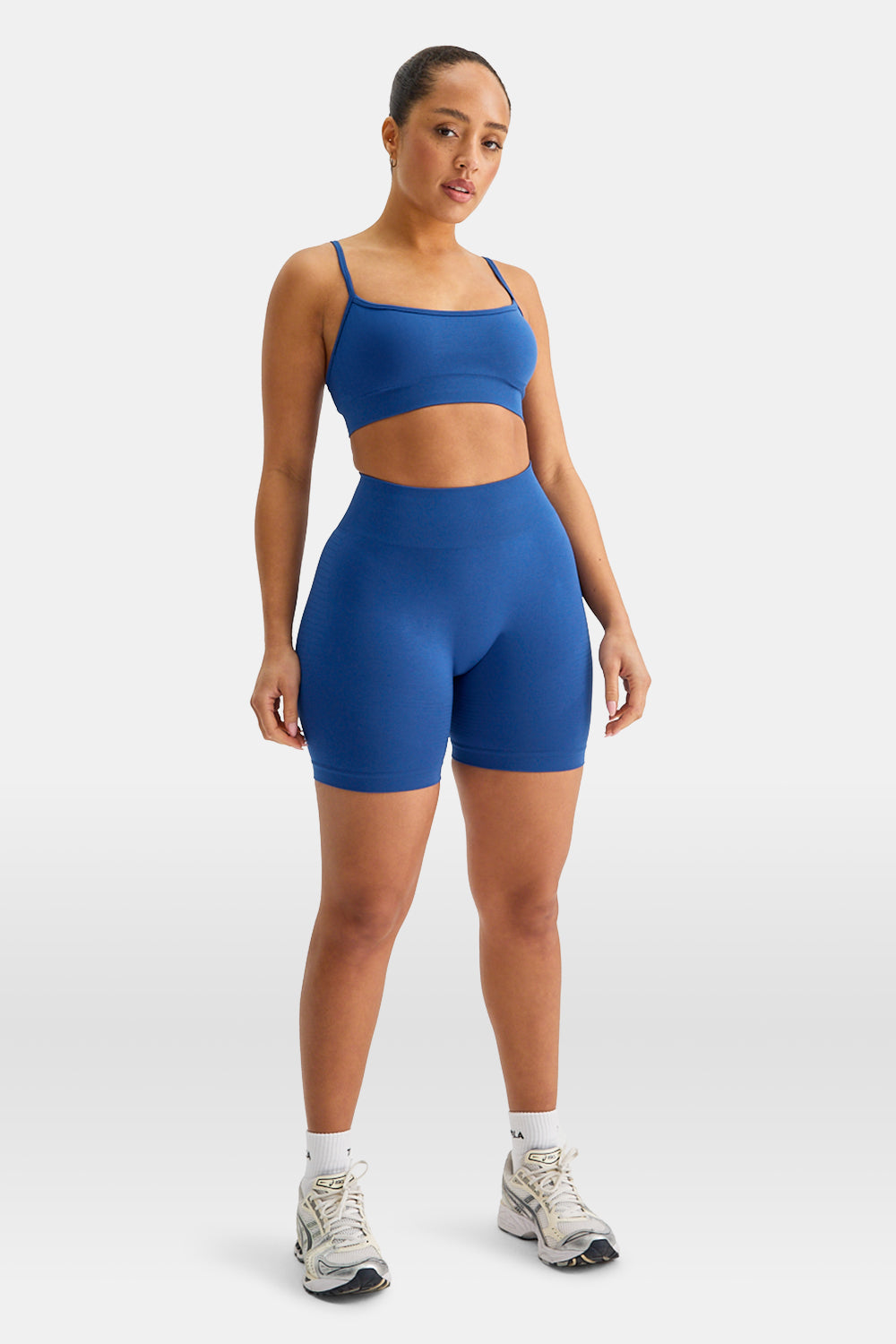 SCULPT SEAMLESS SCRUNCH CYCLING SHORTS - COBALT BLUE