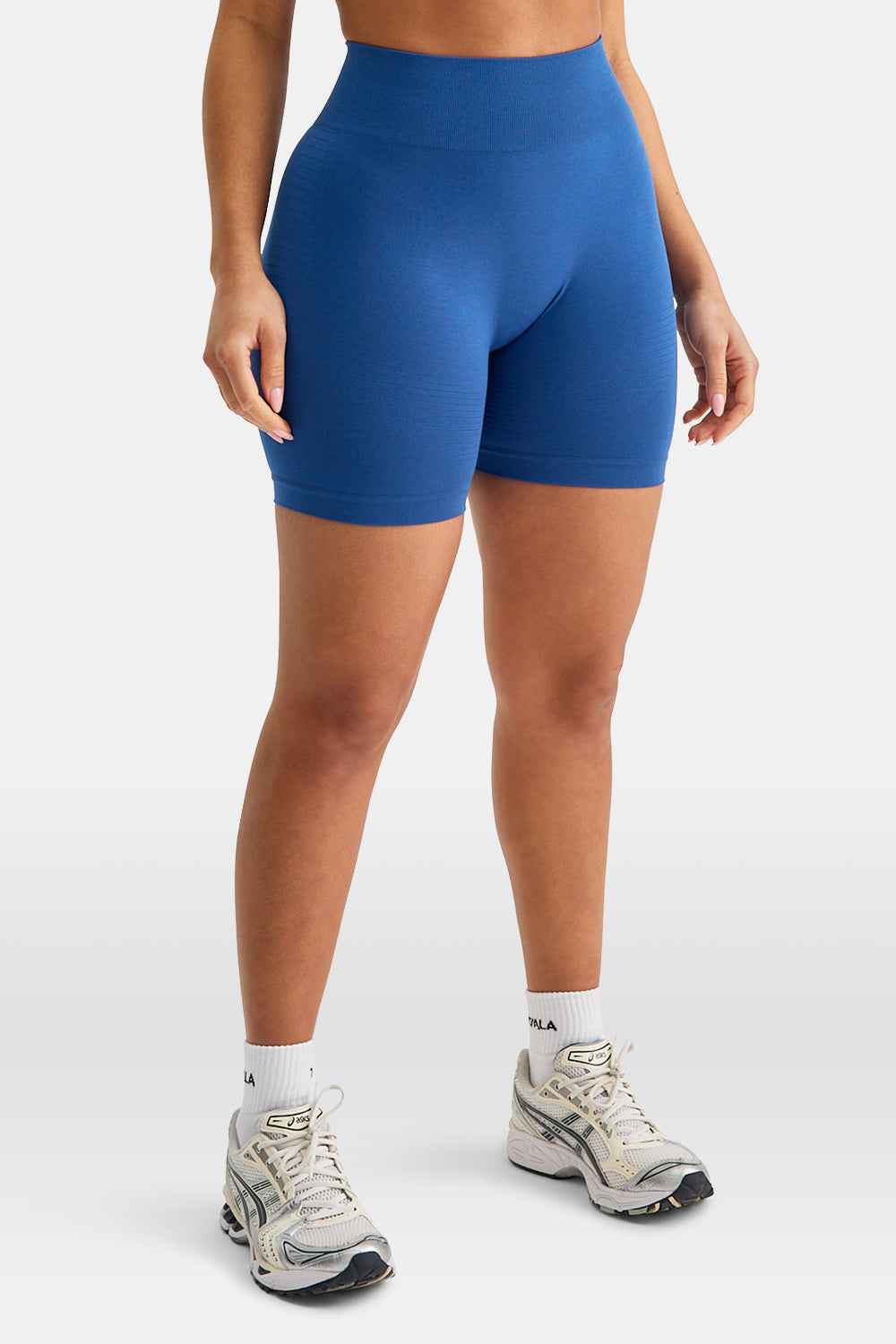 SCULPT SEAMLESS SCRUNCH CYCLING SHORTS - COBALT BLUE