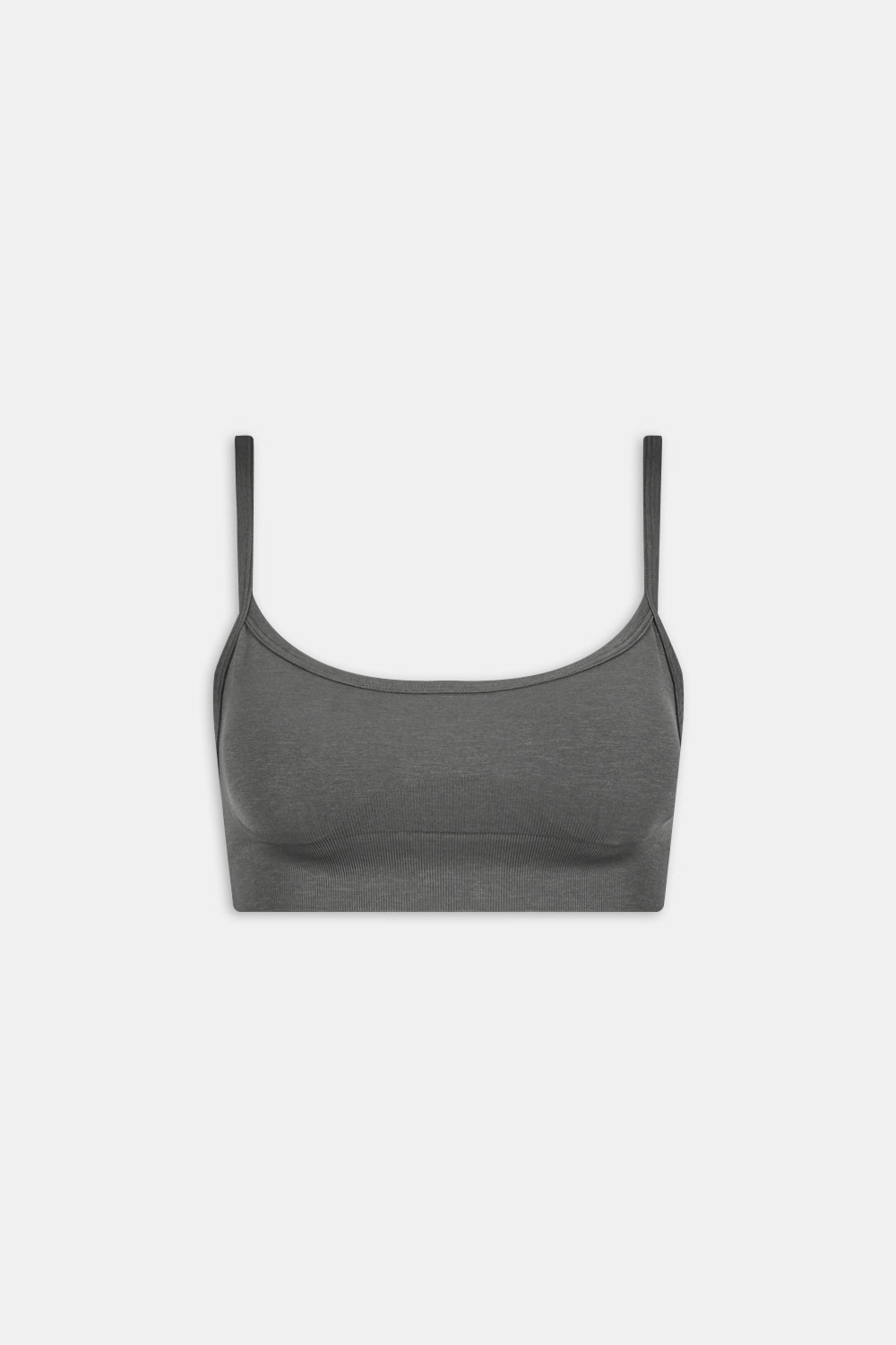 SCULPT SEAMLESS BANDEAU SPORTS BRA - DARK OLIVE MARL