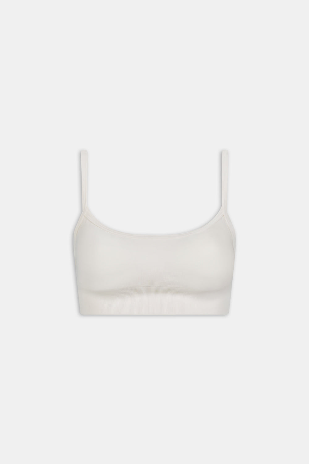 SCULPT SEAMLESS BANDEAU SPORTS BRA - MILK MARL